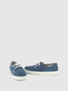 Sapatos com Atacadores em Jeans